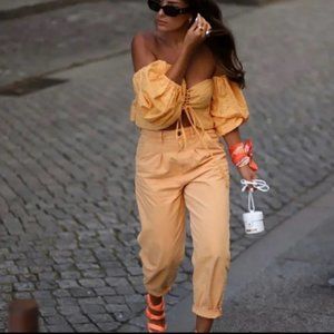 Zara Slouchy High Waisted Balloon Leg Mom Jeans